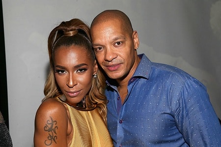 A picture of Peter Gunz with his ex-wife Amina Buddafly.